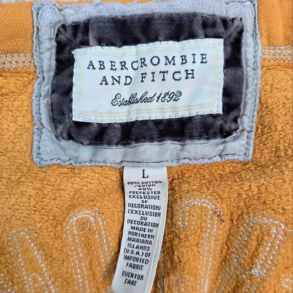 Y2K Vintage Abercrombie & Fitch Orange SweatPants - Picture 2 of 15